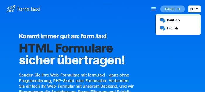 Beispiel Kontaktformular